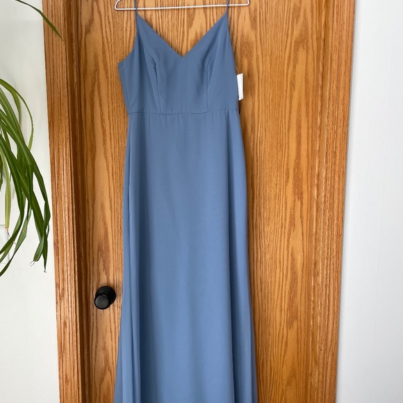 After Six (Dessy Group) Blue Bridesmaid Dress, Style 6815 - Picture 3 of 4